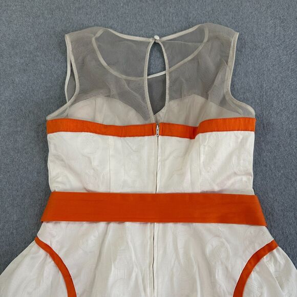 Star Wars Her Universe BB-8 Dress Size L White Orange Cosplay Belted Star Wars - Picture 10 of 16